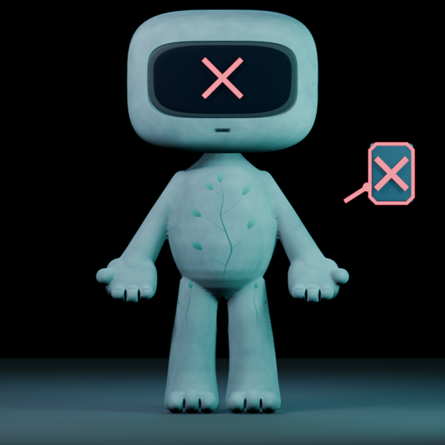 Chaser Agent in the Blocked visual state at a protected red boundary